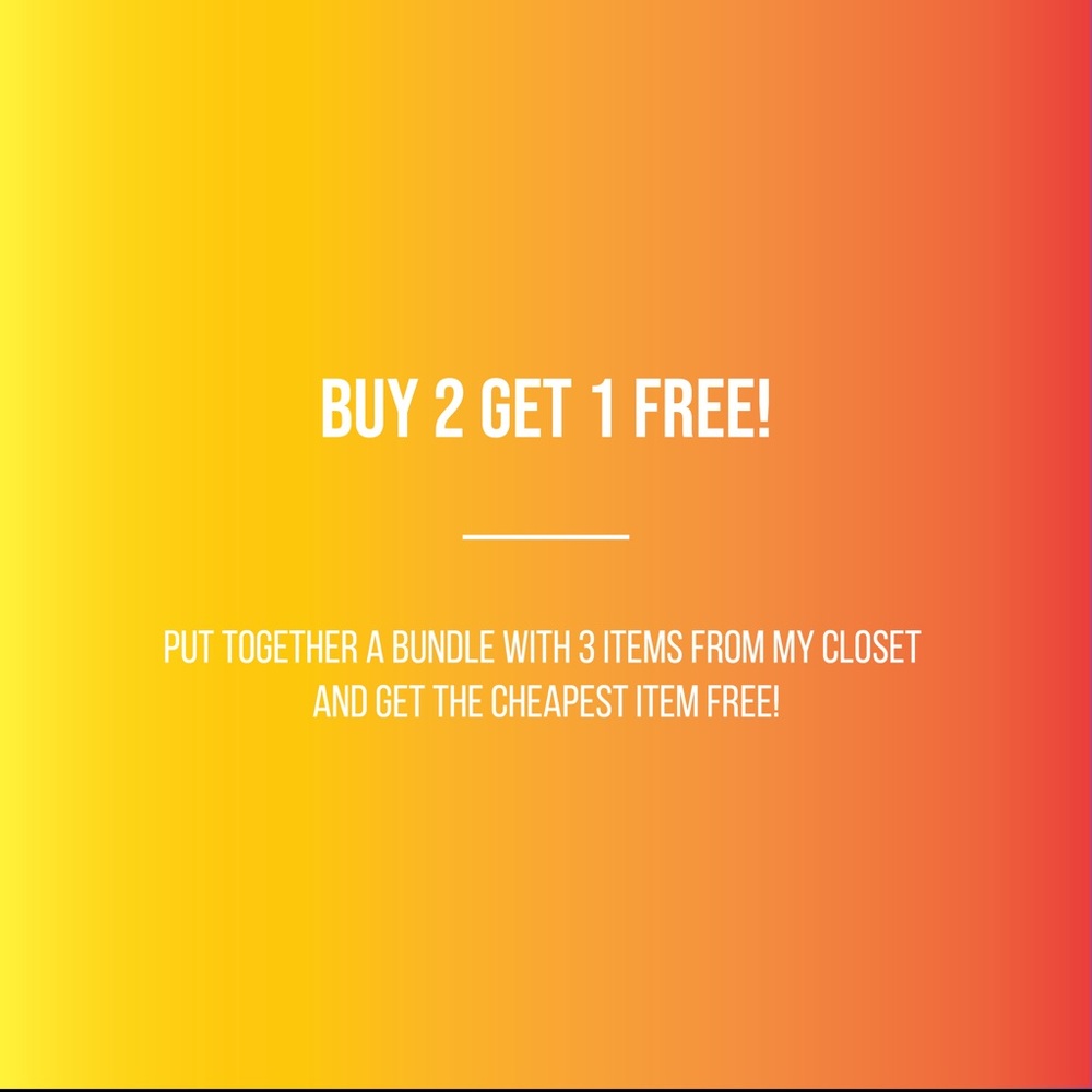 Buy 2 Get 1 Free
